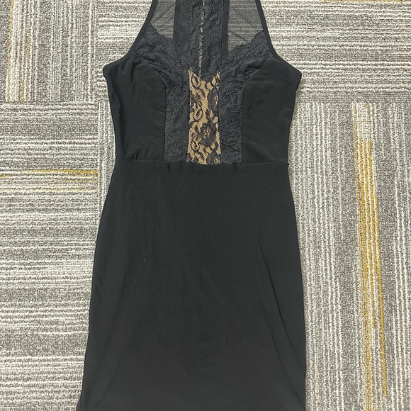 B Darlin Black Lace Mini Dress - Picture 1 of 3